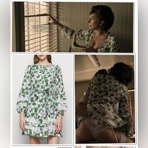 Maje Roman Lace Insets Short Dress